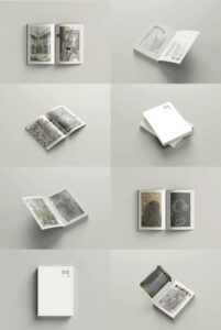 Grand Livre de mon Monde (2021), Visual poetry booklet & hanging parchment, Text on tracing paper and photo prints, 21 × 14.5 cm