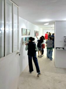 visitors in the exhibition