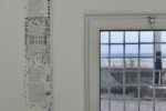 window view from inside the exhibition space